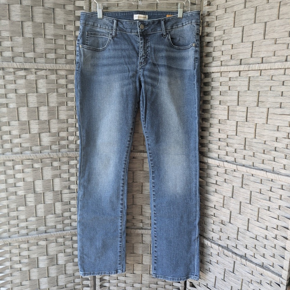 Anthro Pilcro and the Letterpress Slim Boyfriend Jeans Medium Wash Denim Sz 31